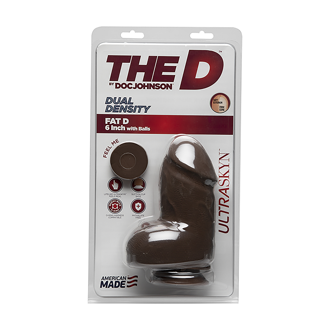 The D  - Fat D - Realistic ULTRASKYN Dildo met Ballen - 6 / 15 cm
