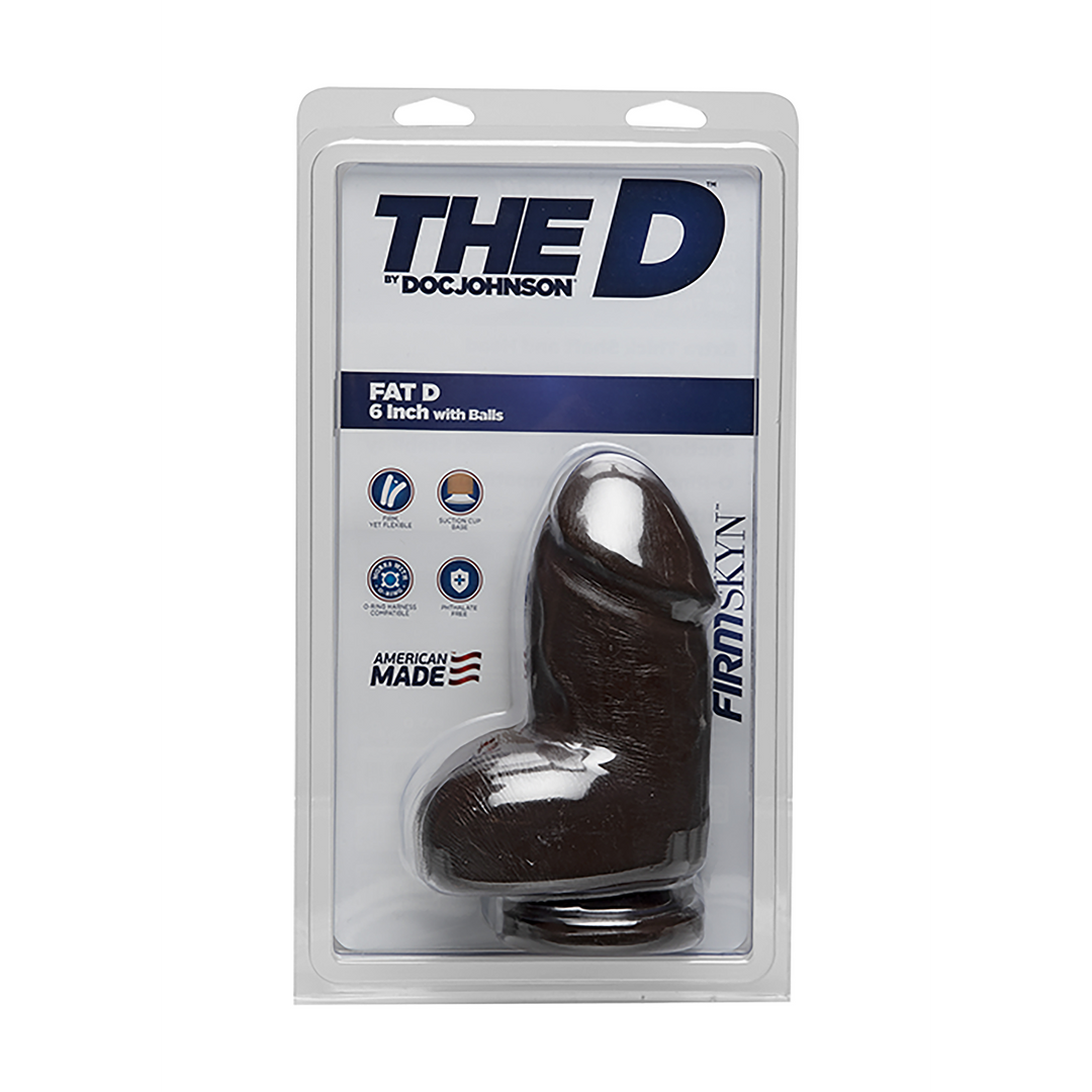 The D  - Fat D - Realistic FIRMSKYN Dildo met Ballen - 6 / 15 cm