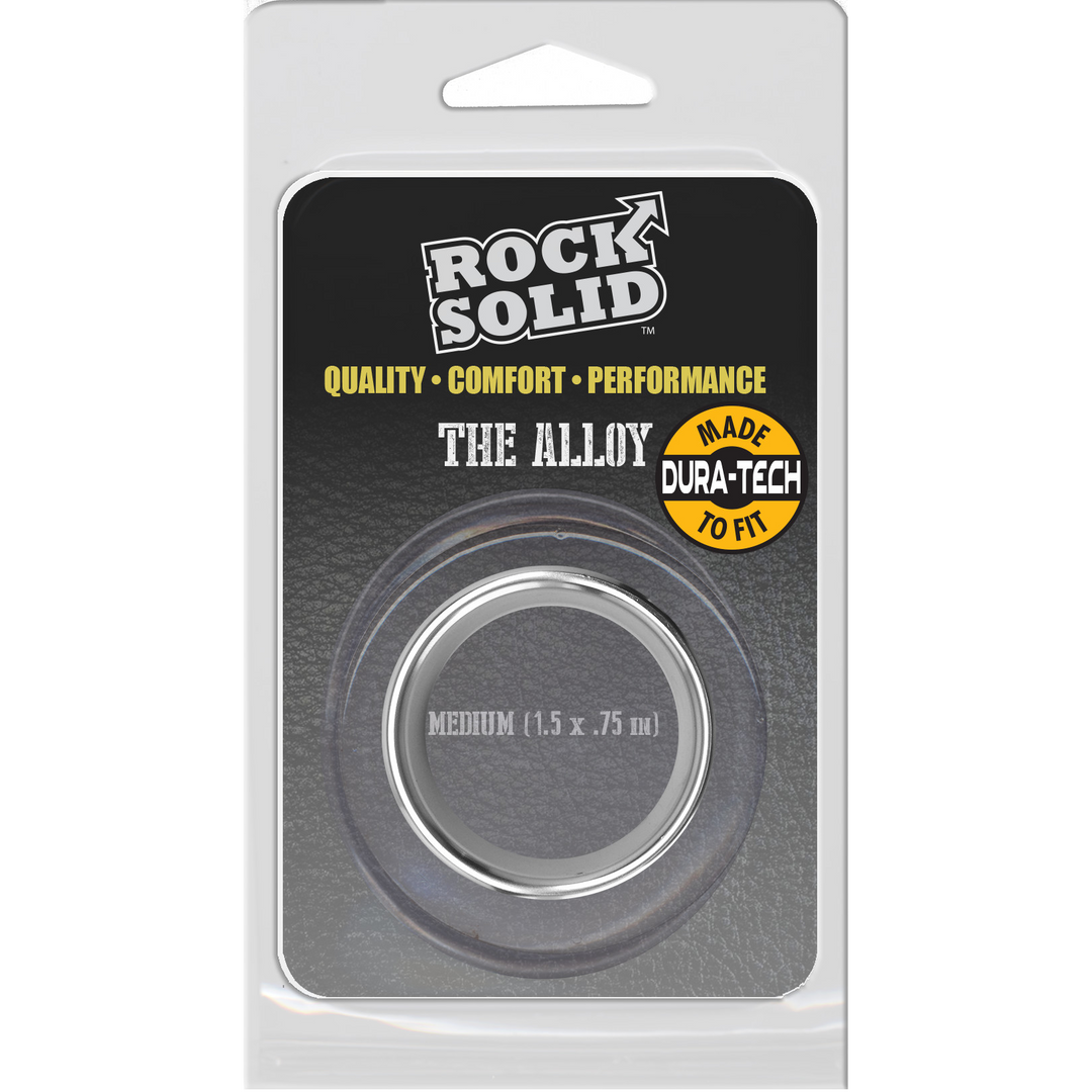 Rock Solid  - Geborsteld Alloy - Cockring - Medium