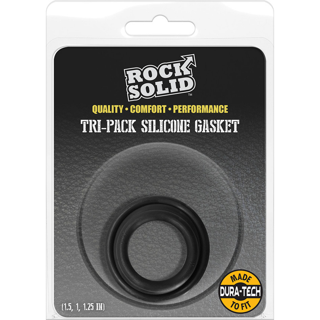 Rock Solid  - Tri-Pack Silicone Gasket - Cockring Set