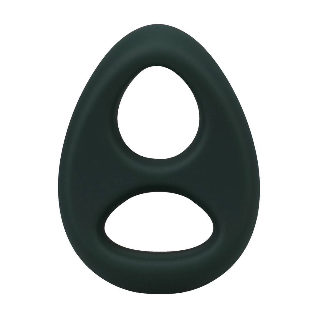 Rock Solid  - The Code - Siliconen Cockring met Bandana - Hunter Green