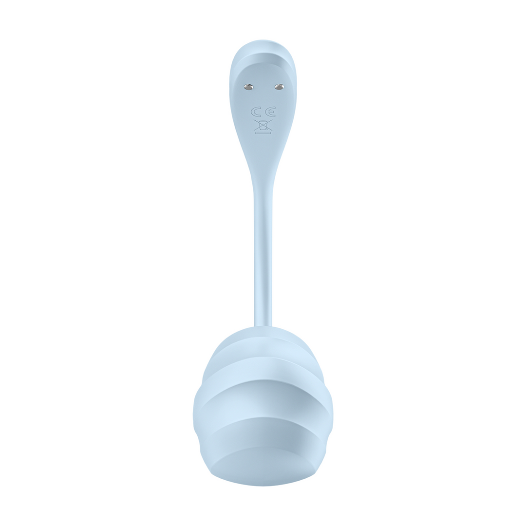 Satisfyer - Glad Petal Connect App - Draagbare Koppel Vibrator - Lichtblauw
