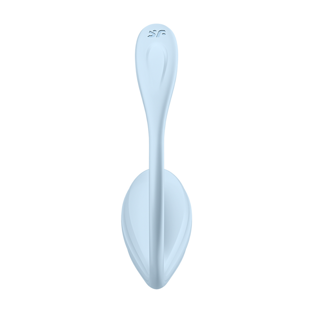 Satisfyer - Glad Petal Connect App - Draagbare Koppel Vibrator - Lichtblauw
