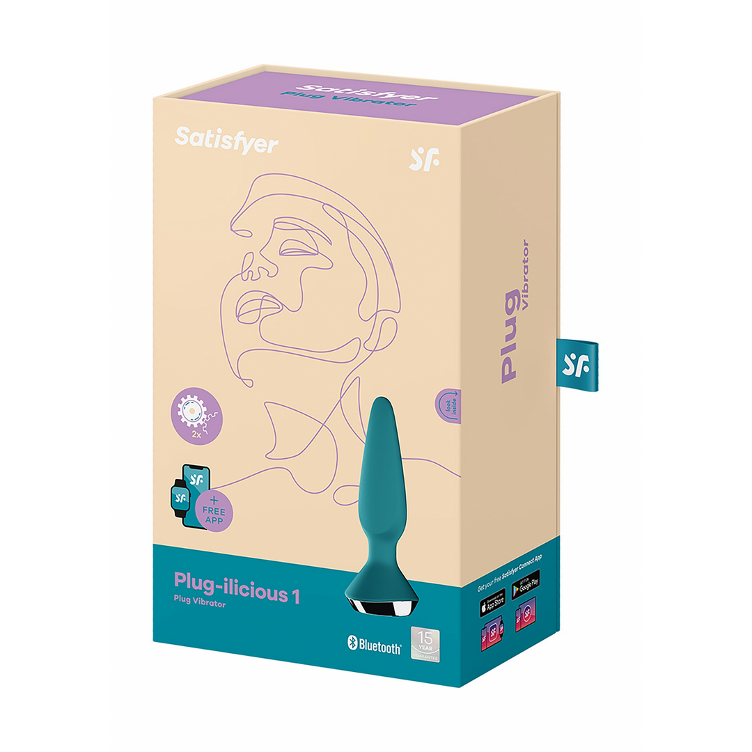 Satisfyer - Plug-ilicious 1 - Vibrerende Butt Plug - Petrol