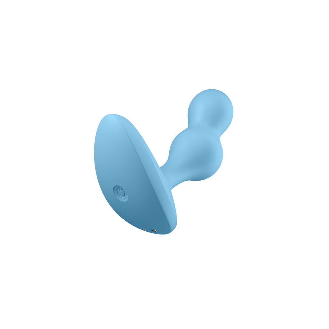 Satisfyer - Diepe Duiker - Vibrerende Anale Plug - Lichtblauw