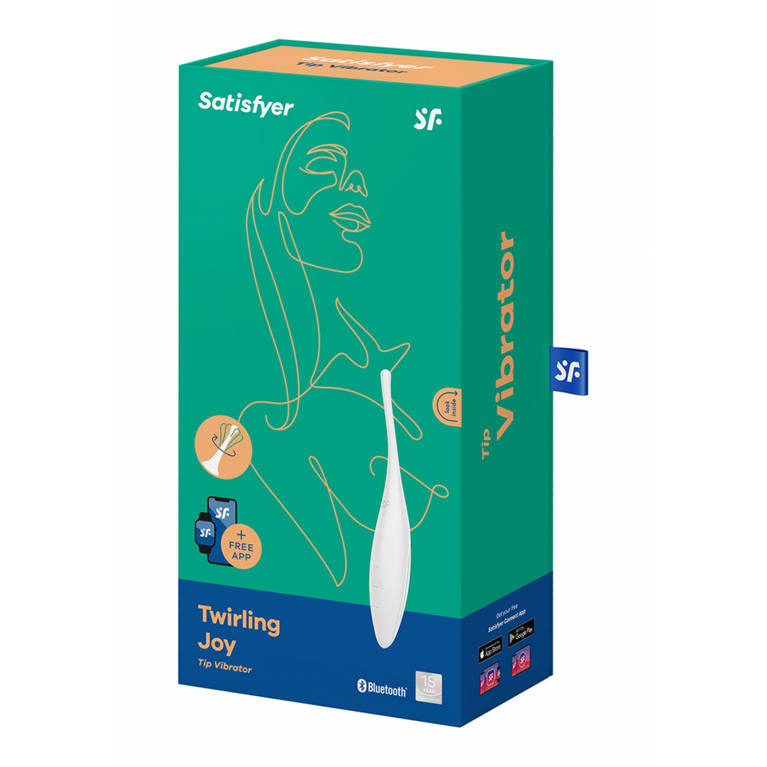 Satisfyer - Draaiende Vreugde - Tip Vibrator - Wit