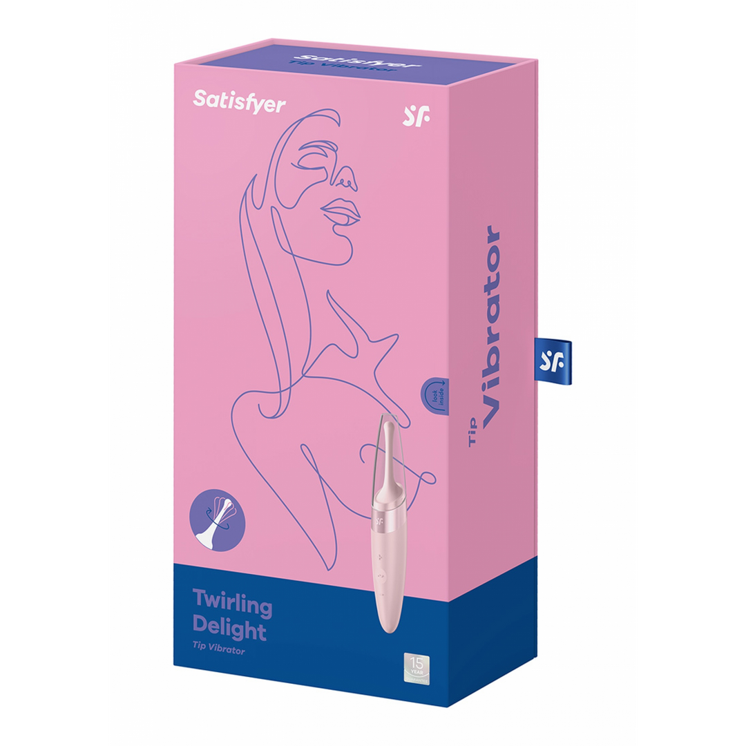 Satisfyer - Draaiende Verwennerij - Tip Vibrator - Oud Roze