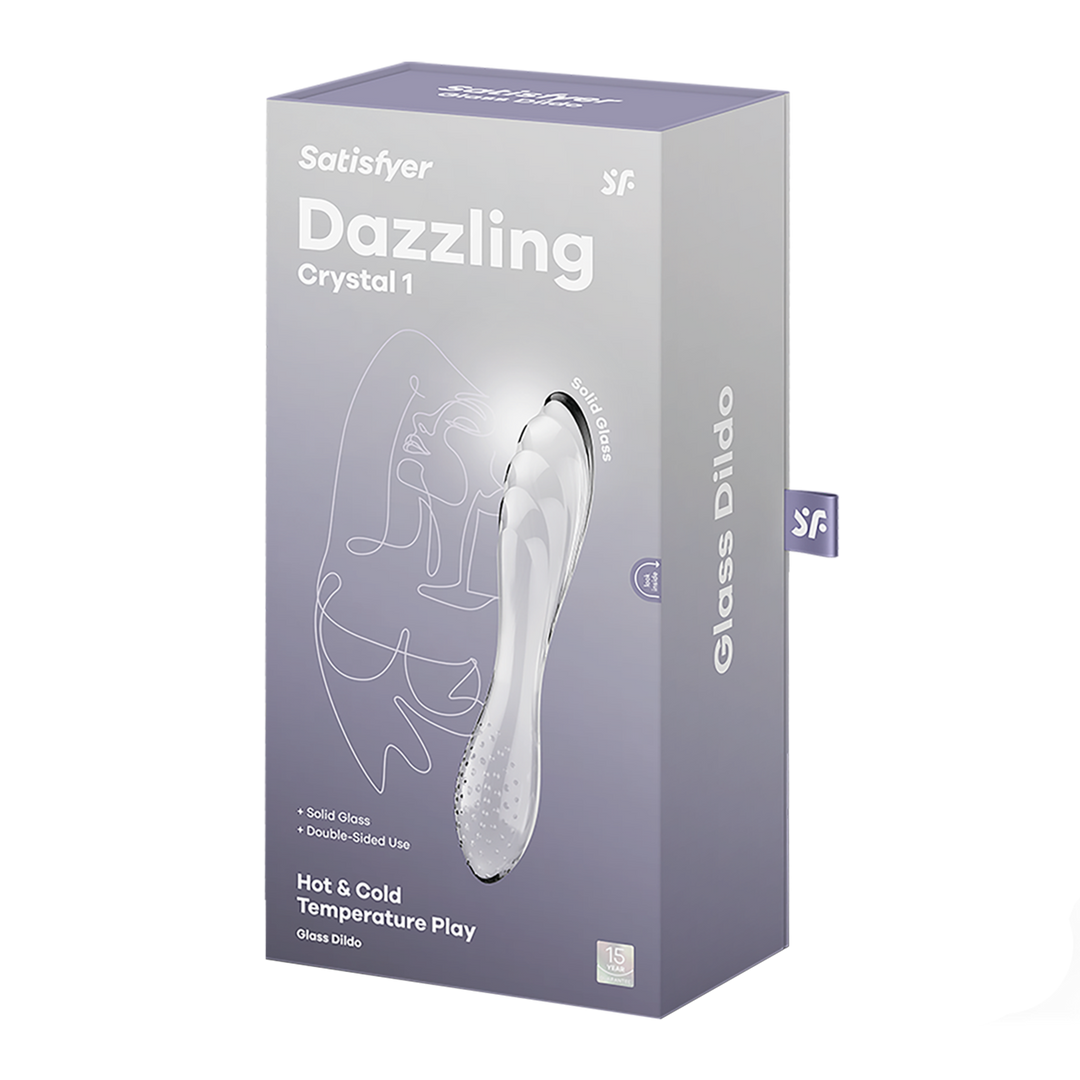 Satisfyer - Dazzling Crystal 1 - Glas Dildo - Transparant