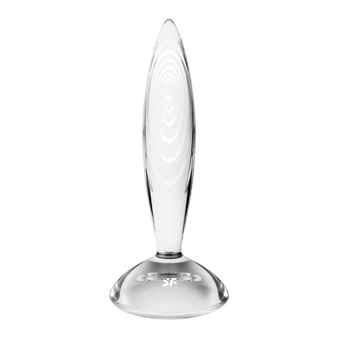 Satisfyer - Sprankelend Kristal - Glazen Dildo - Transparant