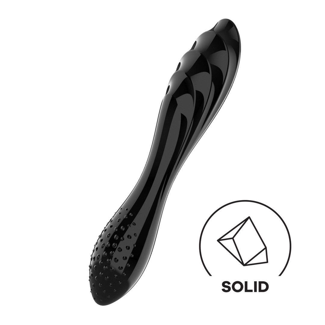 Satisfyer - Dazzling Crystal 1 - Glazen Dildo - Zwart