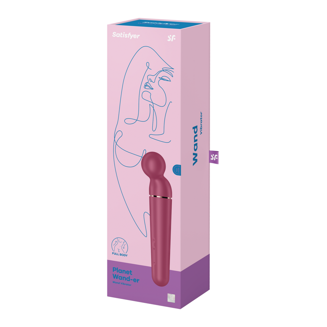 Satisfyer - Planet Wand-er - Wand Vibrator - Berry/Roze Goud