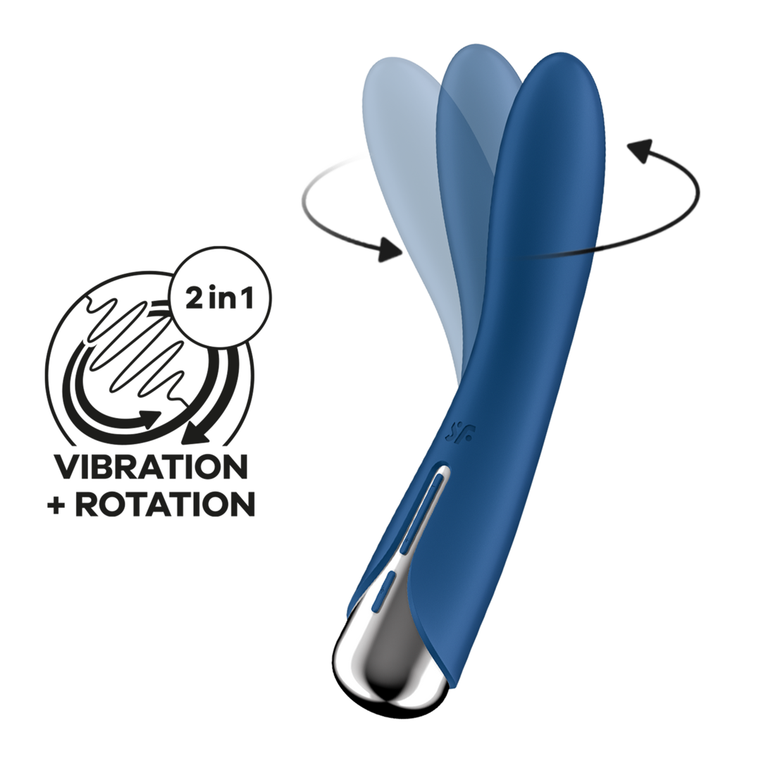Satisfyer - Spinning Vibe 1 - Draaivibrator voor de G-Spot - Blauw