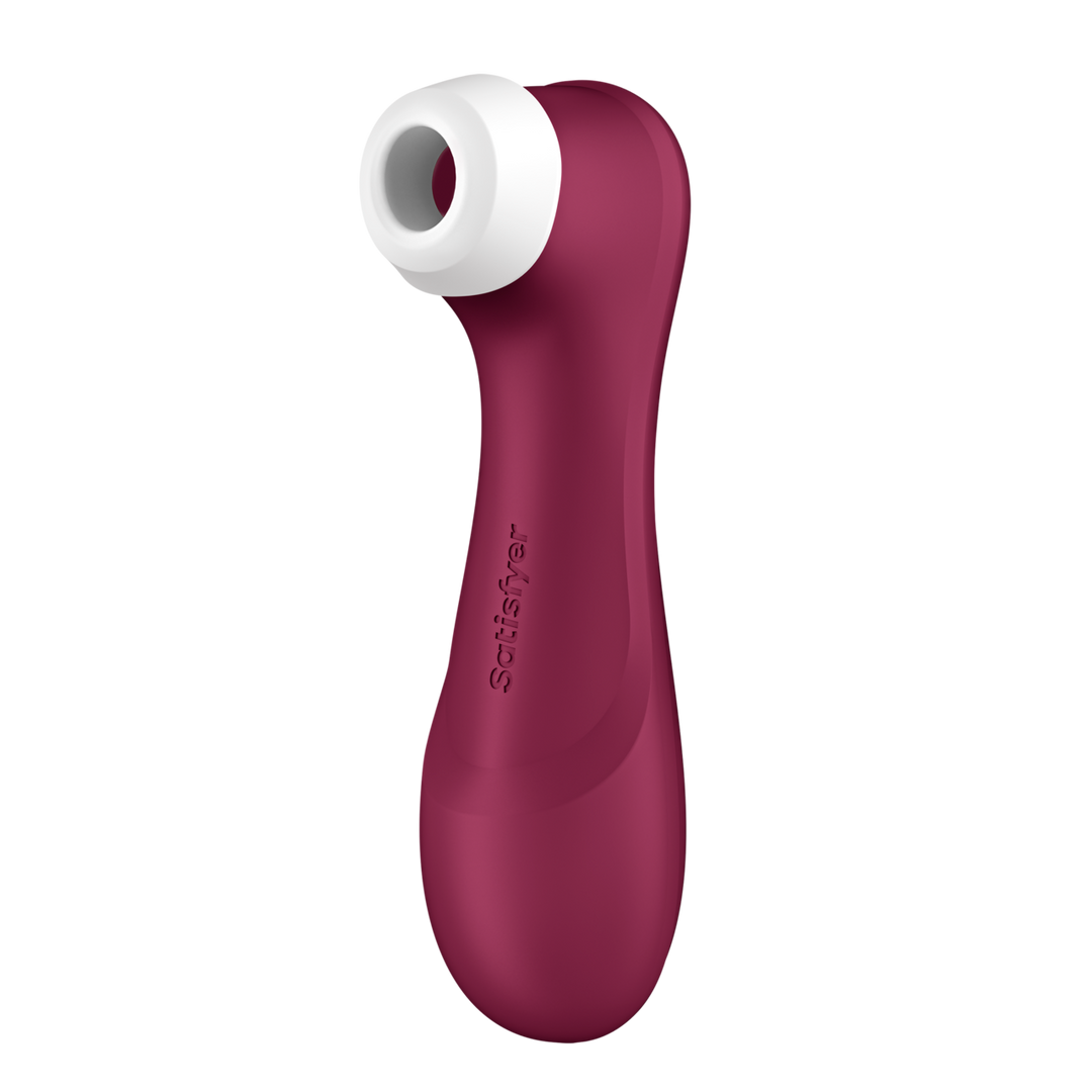 Satisfyer - Pro 2 Generatie 3 - Double Air Pulse Vibrator - Liquid Air en Connect App - Wijnrood