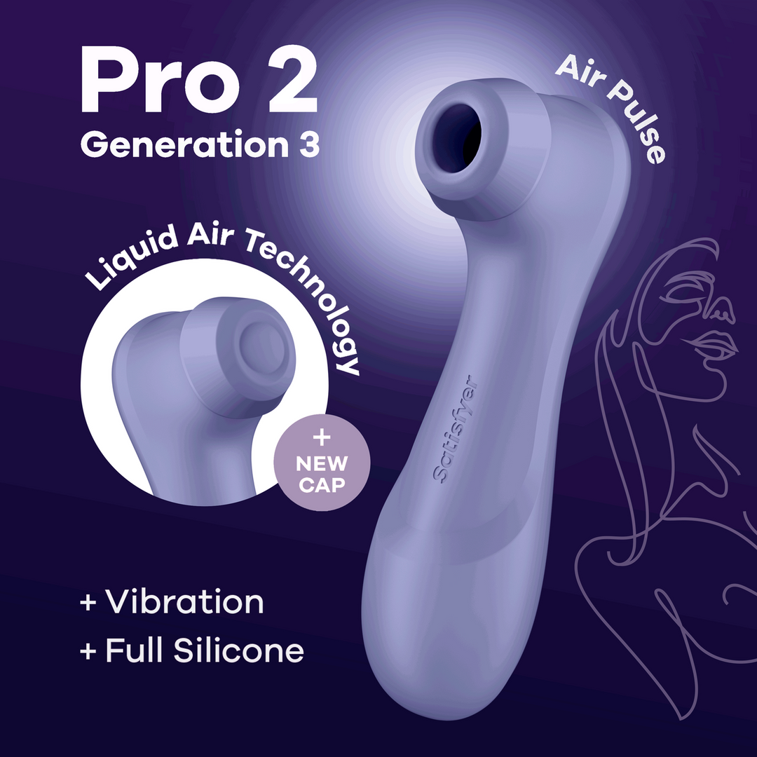 Satisfyer - Pro 2 Generatie 3 - Double Air Pulse Vibrator - Liquid Air - Lila