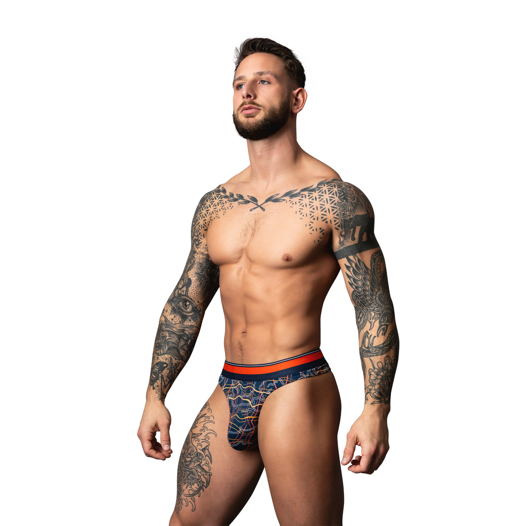 Soo Cumfy - Tanga - S/M - Marine Marmer