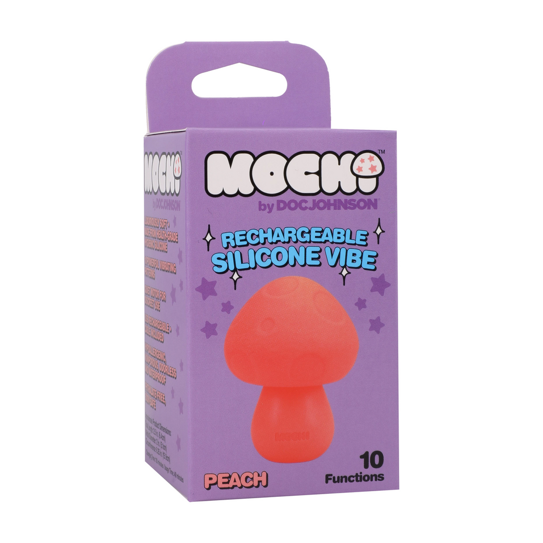 Mochi  - Paddenstoel Vibe - Oplaadbare Siliconen Vibrator - Perzik