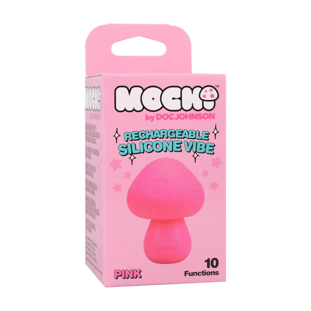 Mochi  - Paddenstoel Vibe - Oplaadbare Siliconen Vibrator - Roze