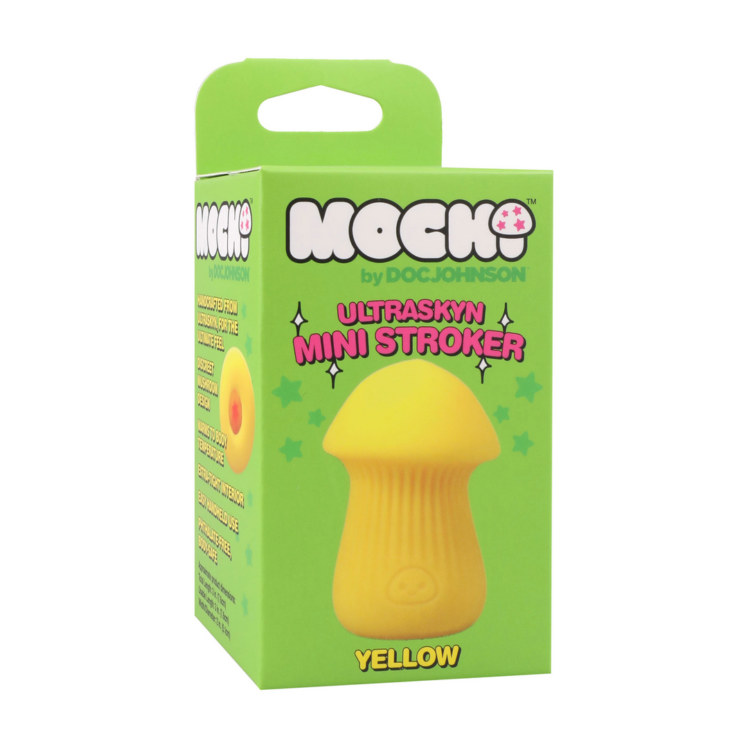 Mochi  - Paddenstoel Stroker - ULTRASKYN Mini Stroker - Geel