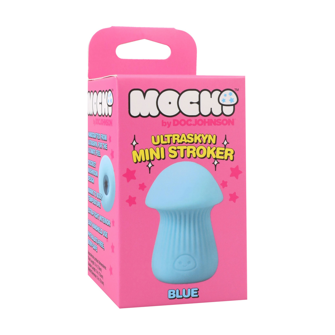Mochi  - Paddenstoel Stroker - ULTRASKYN Mini Stroker - Blauw