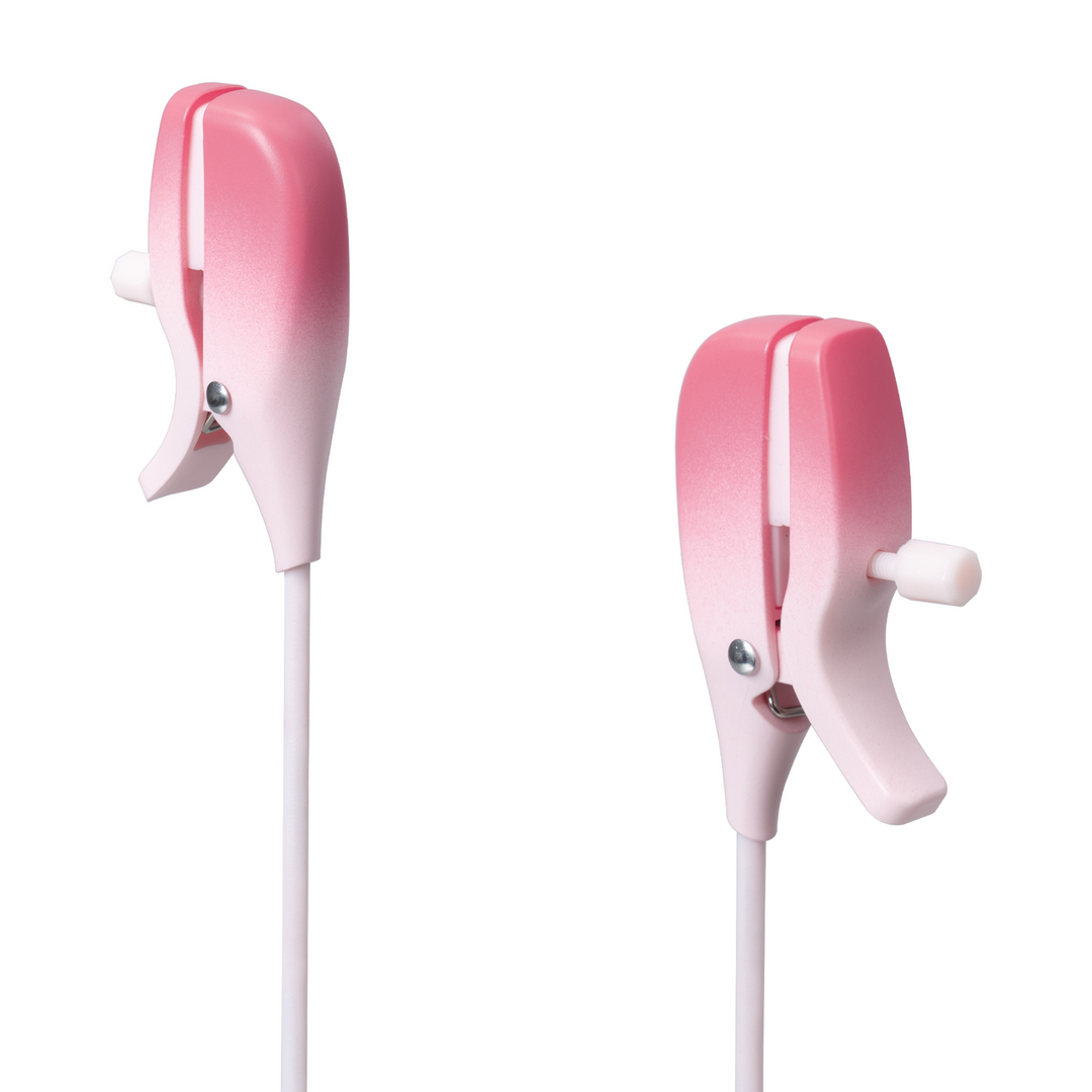 Gemini - App-gestuurde Vibrerende Tepelklemmen - Roze