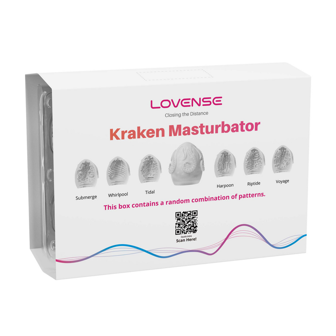 Kraken - 6 Pack - Zachte Rekbare Ei Masturbator - Wit