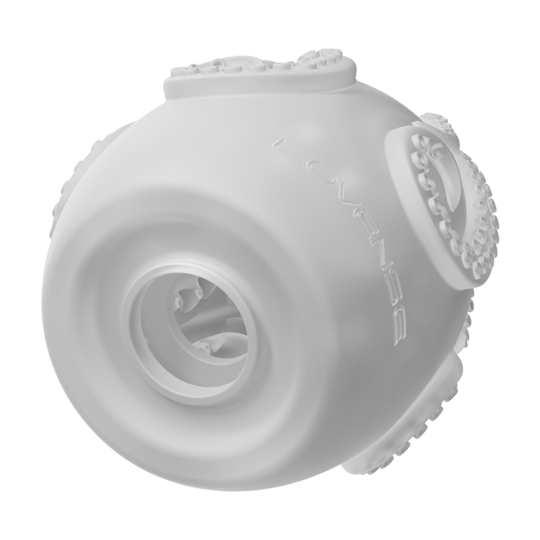 Kraken - Single - Zachte Rekbare Ei Masturbator - Wit