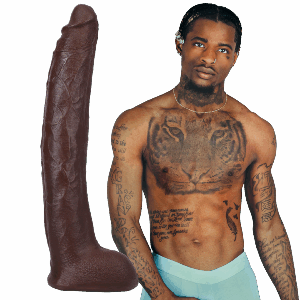 Damion Dayski - Realistic ULTRASKYN Dildo - 12 / 30 cm - Chocolate