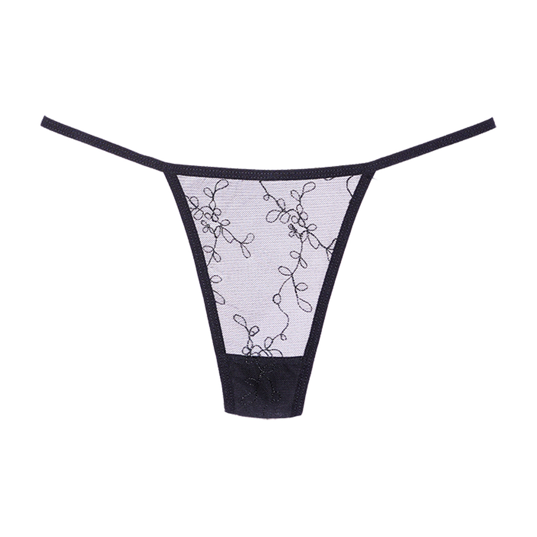 Mesh Thong - One Size - Black