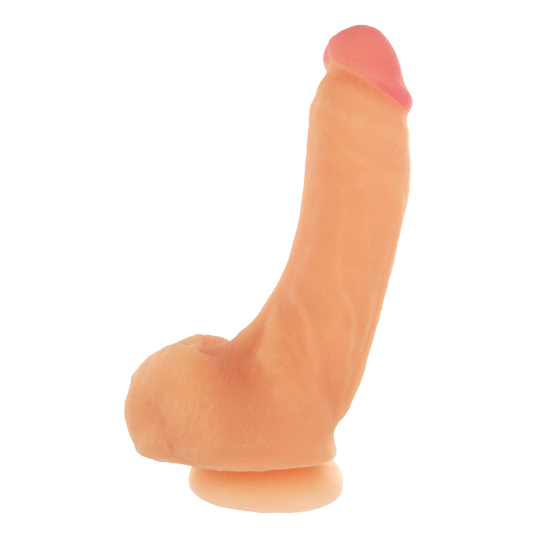 SexFlesh - Girthy George Dildo met Zuignap - 9 inch - Vleeskleur