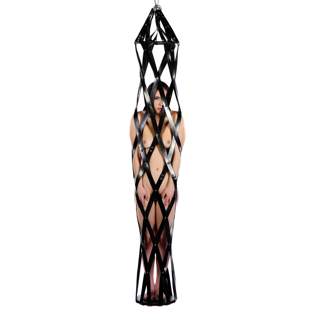 Master Series - Hangende Leren Strap Kooi