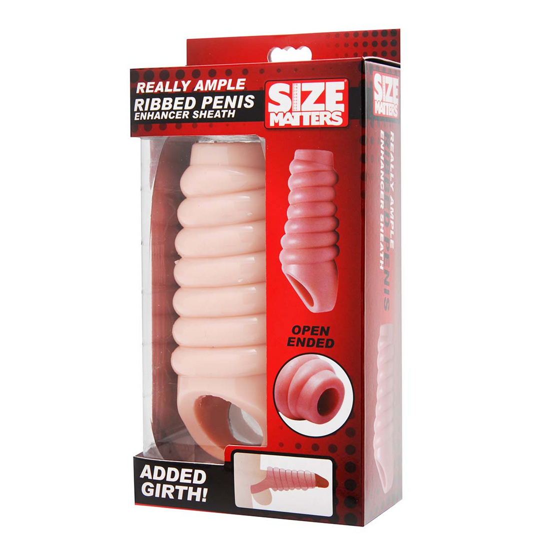 Size Matters - Echt Ruim Geribbelde Penisvergroting Sleeve