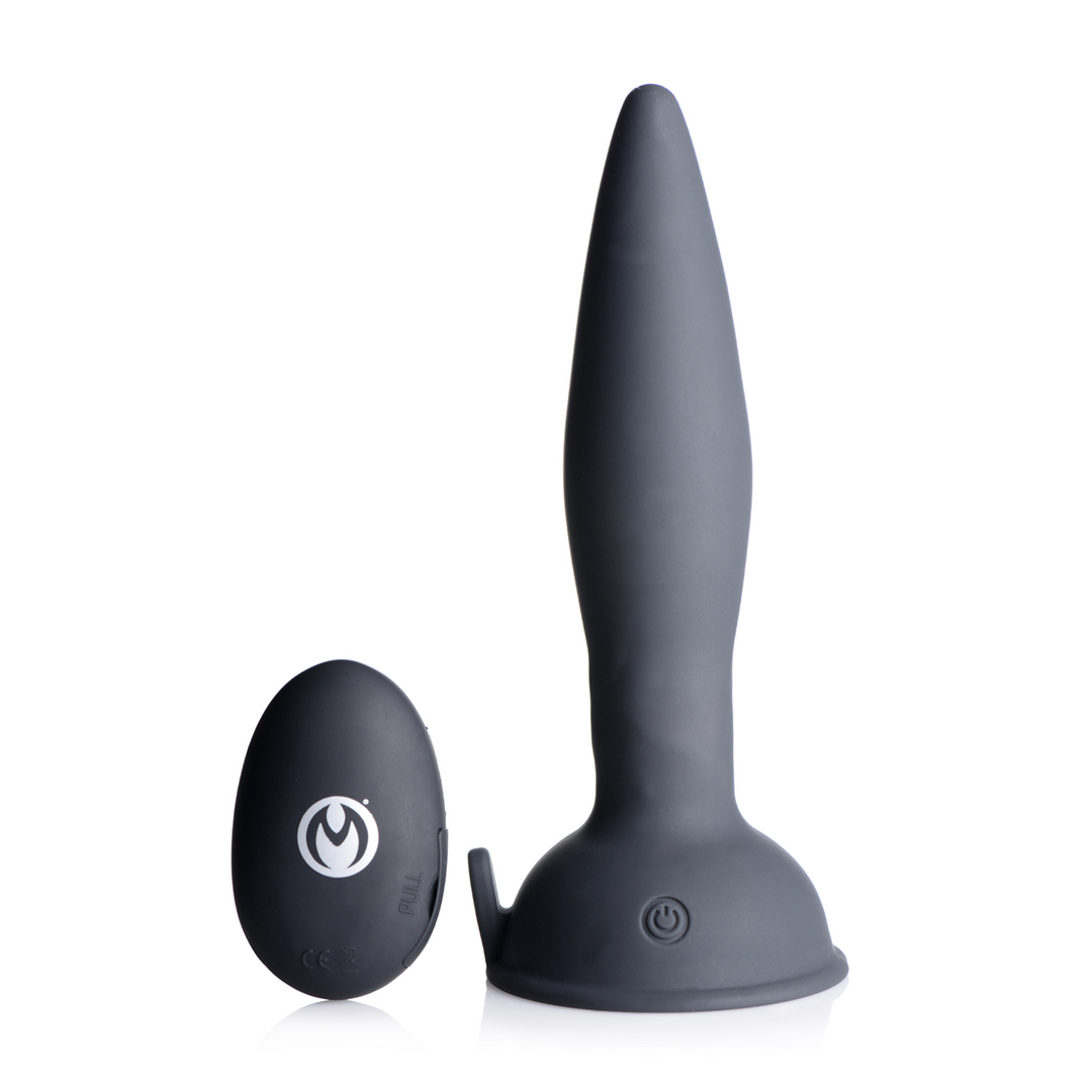 Master Series - Turbo Ass-Spinner - Silicone Anal Plug with Remote Control