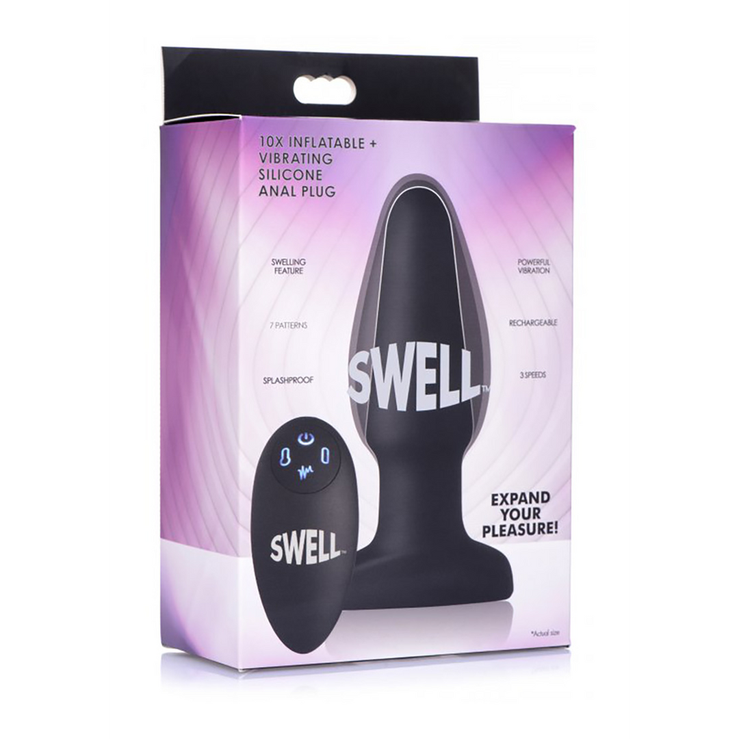 Swell - Opblaasbare Vibrerende Silicone Butt Plug