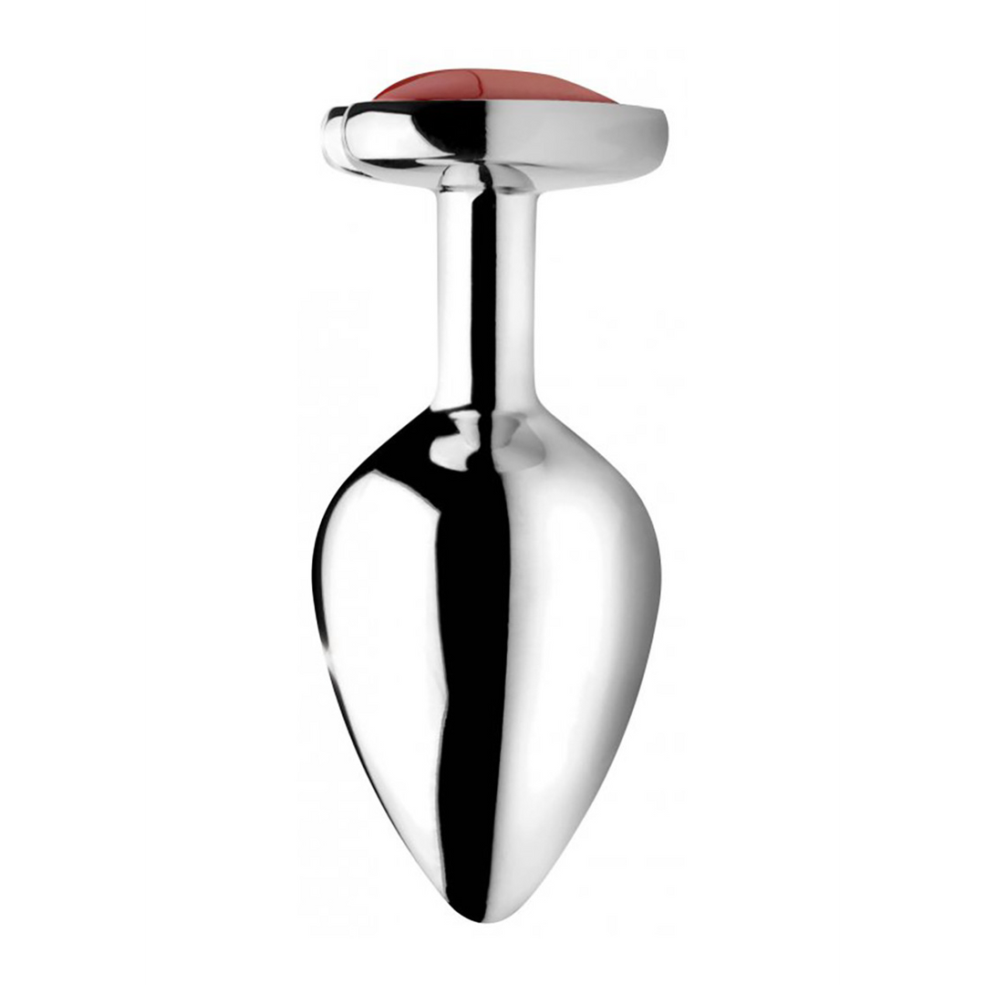 Booty Sparks - Red Jasper Heart - Butt Plug - Medium