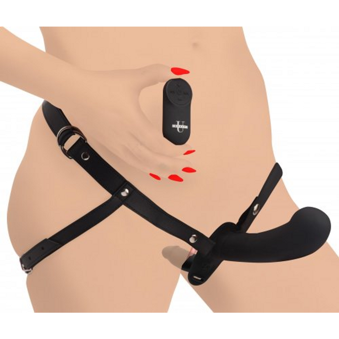 Strap U - Double Diva - Dubbele Dildo met Harness en Afstandsbediening