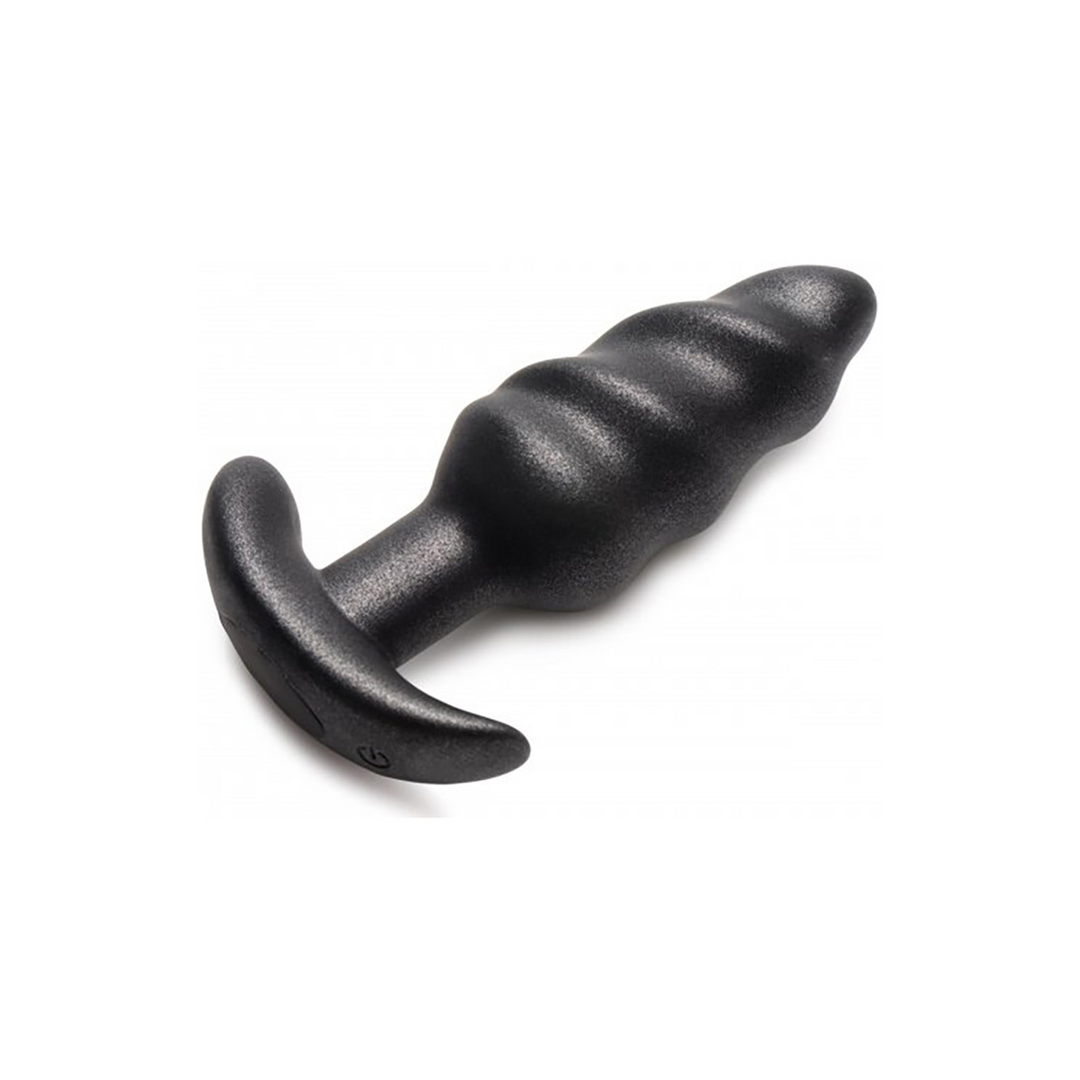 Bang! - Vibrerende Silicone Swirl Plug met Afstandsbediening en 25 Snelheden