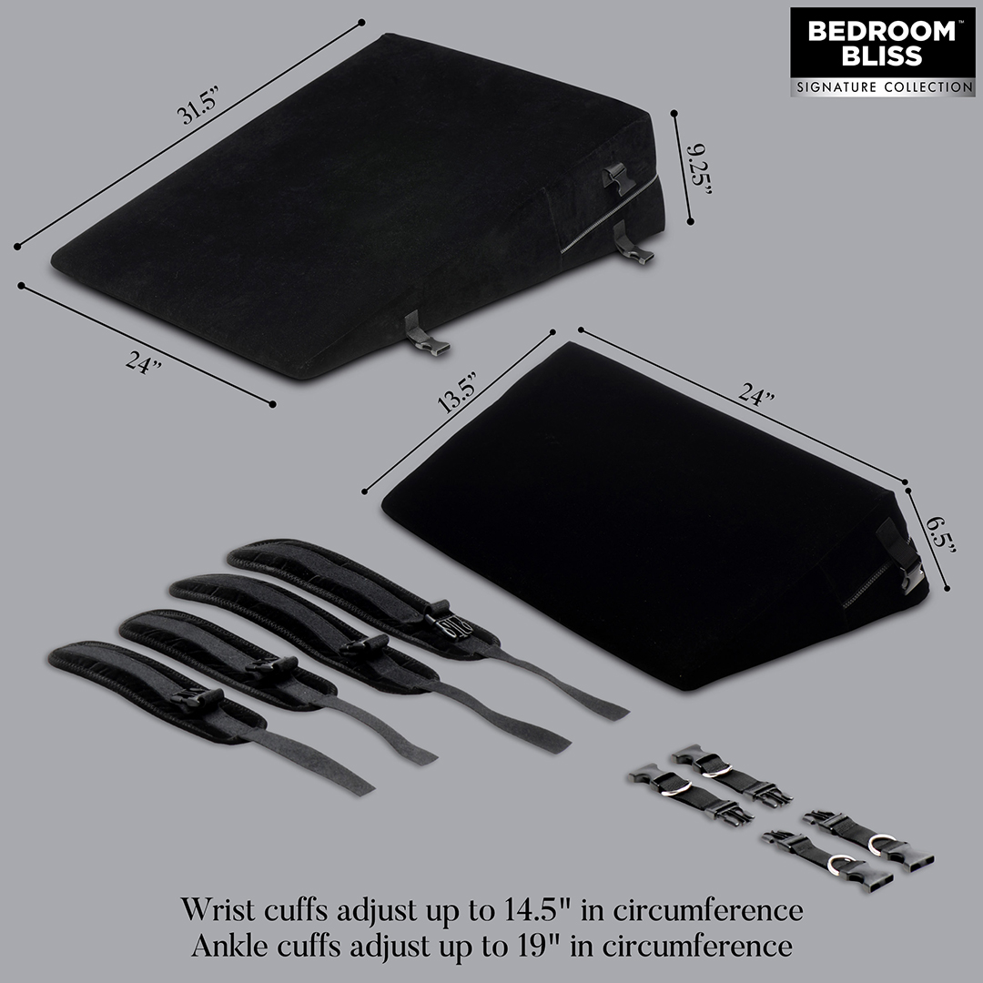 Bedroom Bliss - Bondage Kussen Set - Zwart