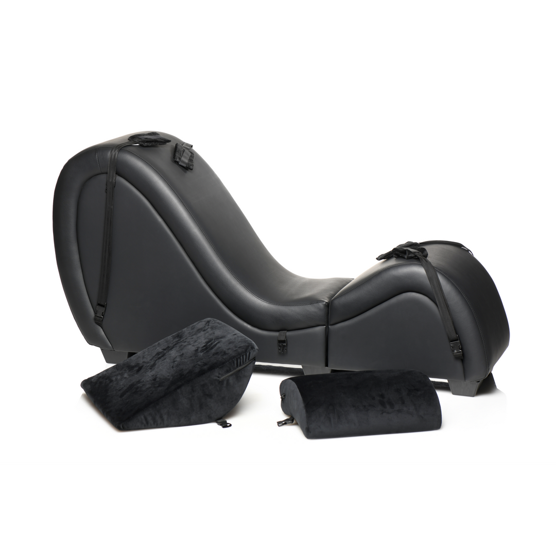 Master Series - Kinky Sex Chaise met Love Pillows - Zwart