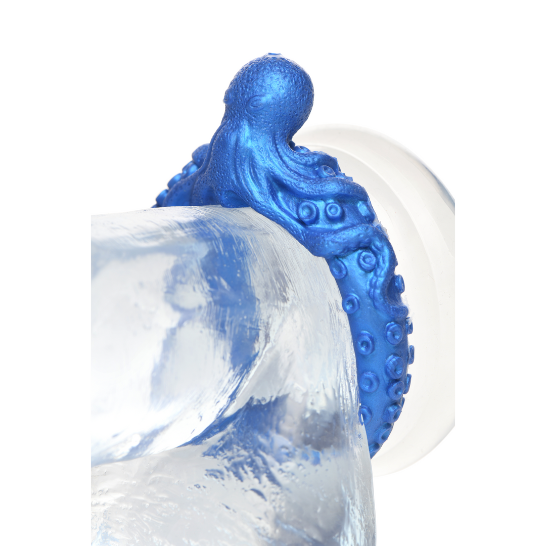 Creature Cocks - Poseidon's Octo-Ring - Siliconen Cockring - Blauw