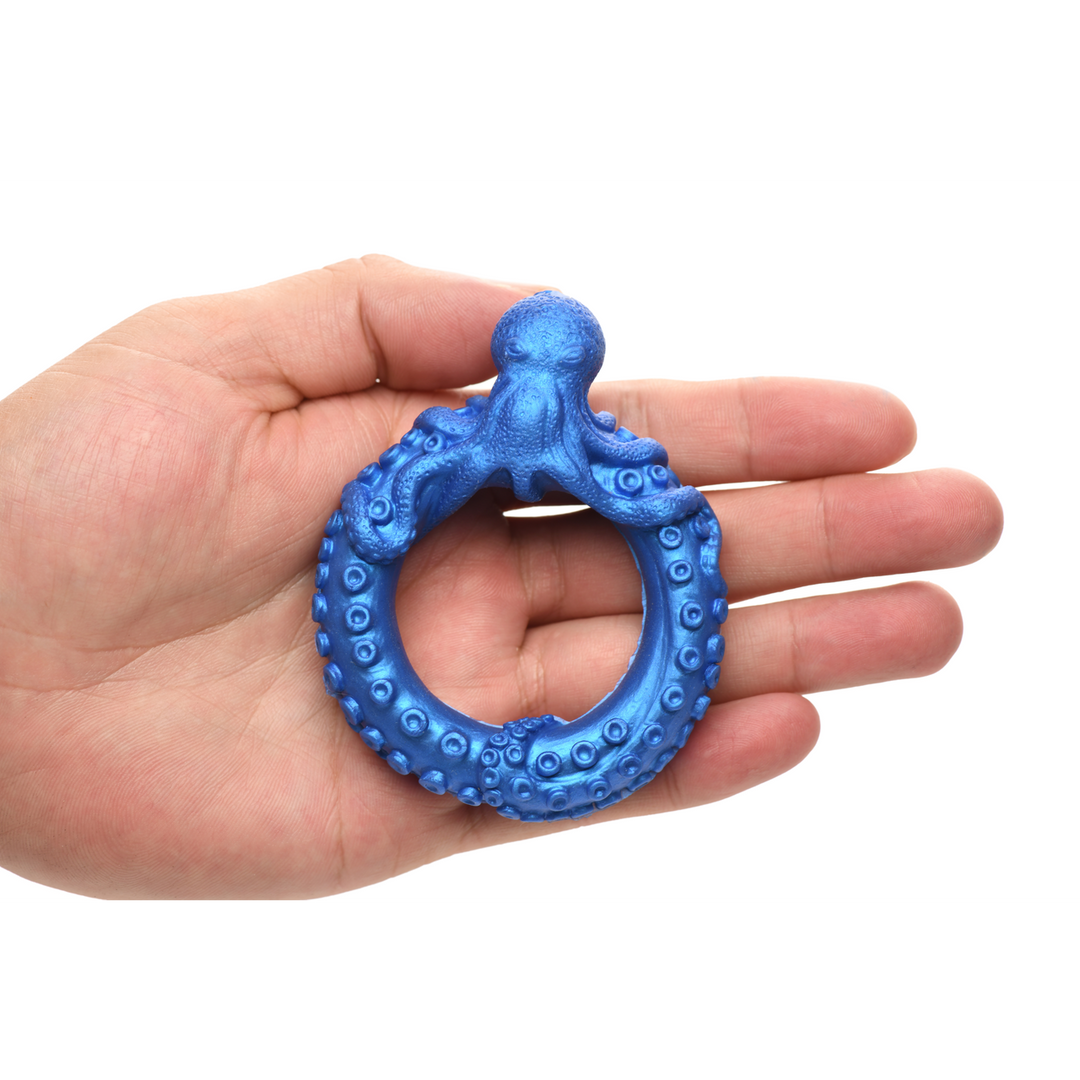 Creature Cocks - Poseidon's Octo-Ring - Siliconen Cockring - Blauw