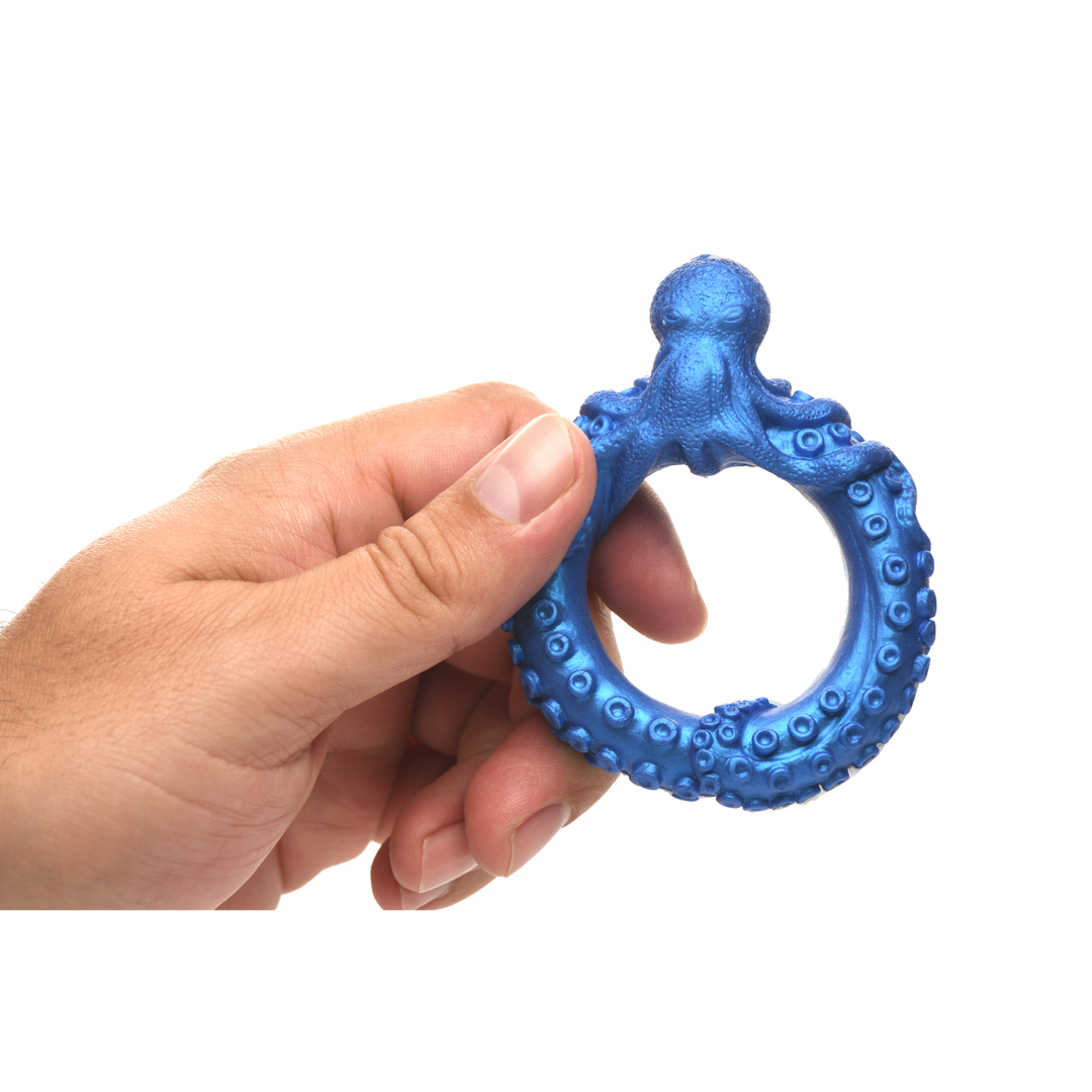 Creature Cocks - Poseidon's Octo-Ring - Siliconen Cockring - Blauw
