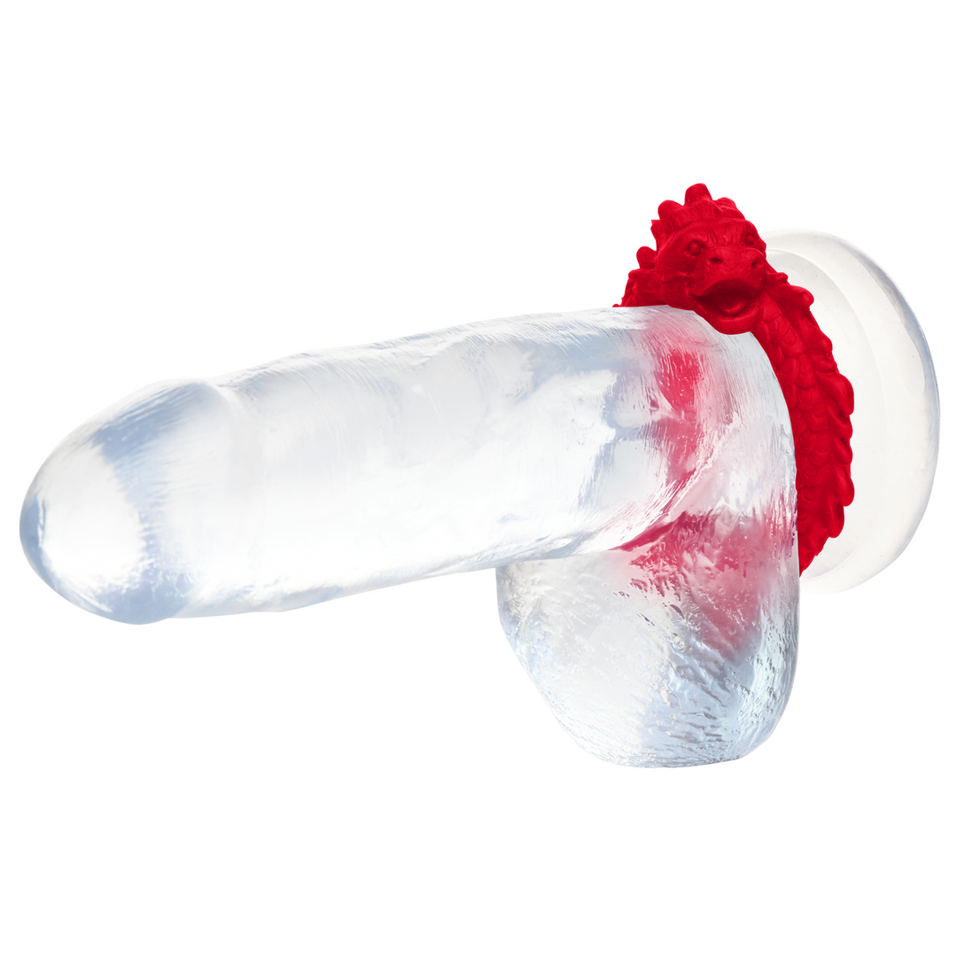 Creature Cocks - Rise of the Dragon - Siliconen Cockring - Rood