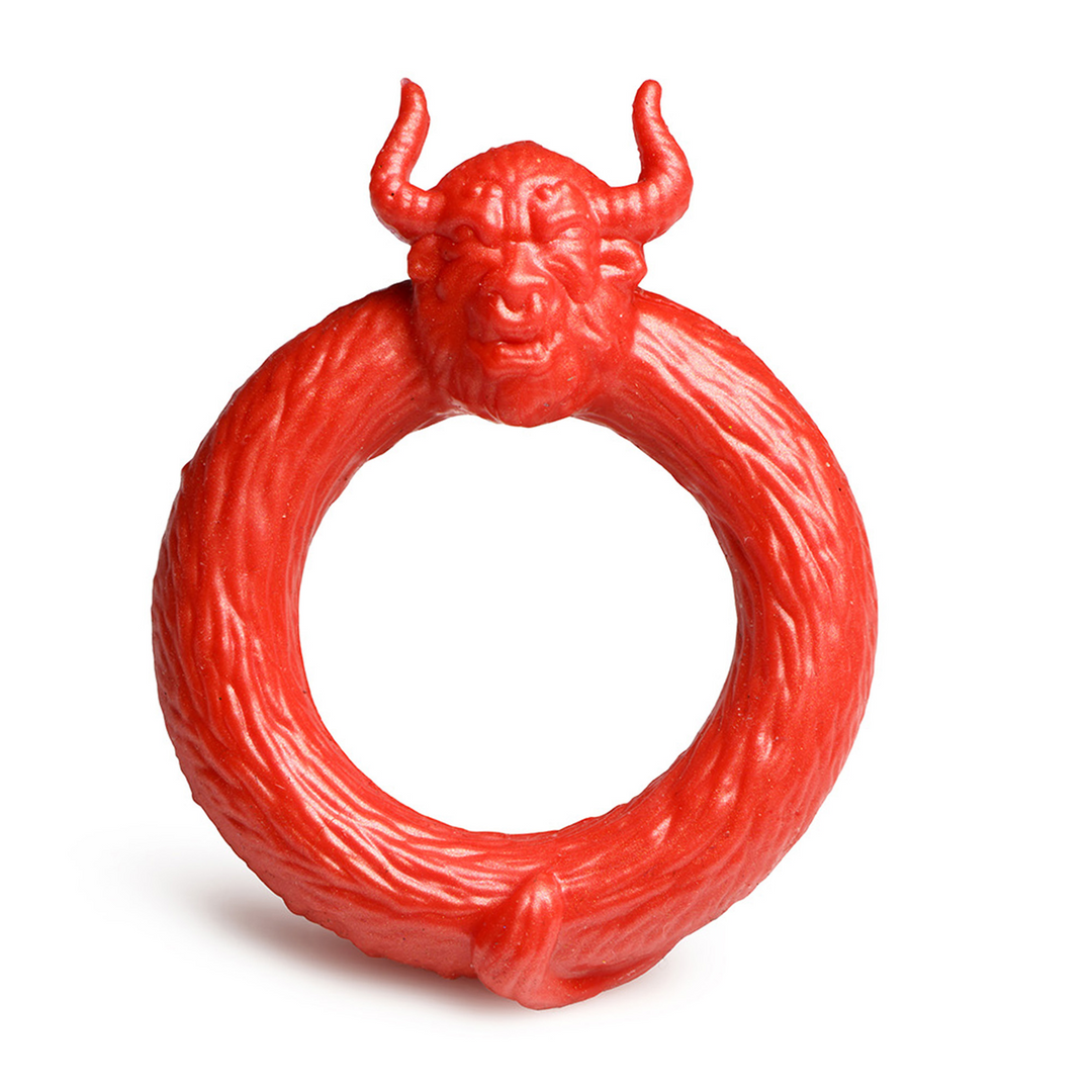 Creature Cocks - Beast Mode - Siliconen Cockring - Rood