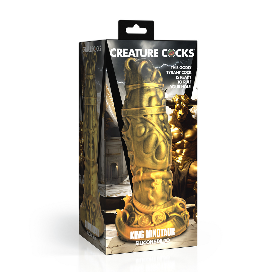 Creature Cocks - King Minotaur - Siliconen Dildo - Goud