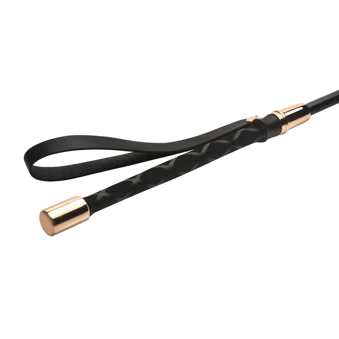 Master Series - Sinful - Impact Cane - Zwart/Goud
