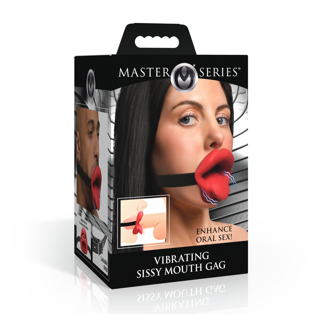 Master Series - Sissy - Vibrerende Mondknevel - Rood