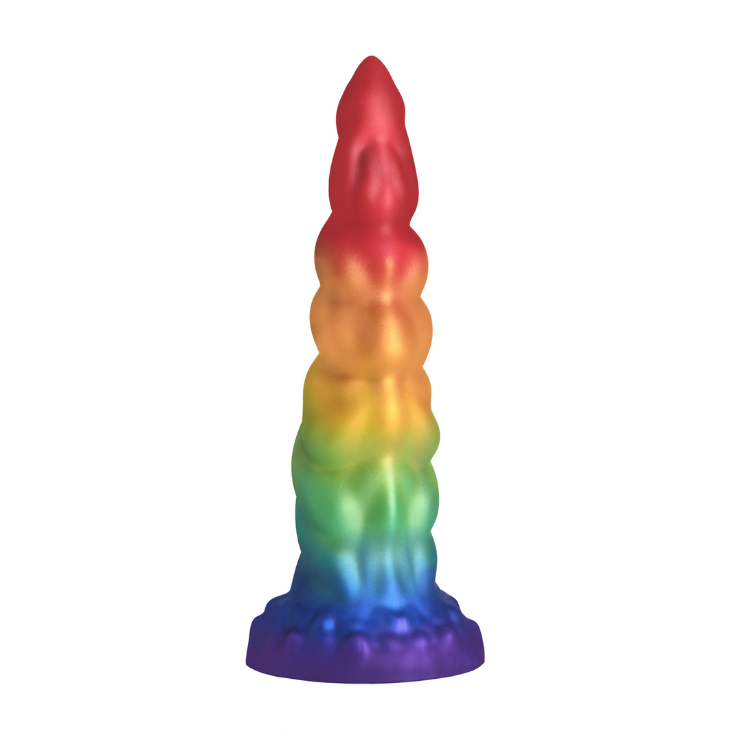 Creature Cocks - Magic Rider - Eenhoorn Silicone Dildo - Regenboog