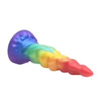 Creature Cocks - Magic Rider - Eenhoorn Silicone Dildo - Regenboog