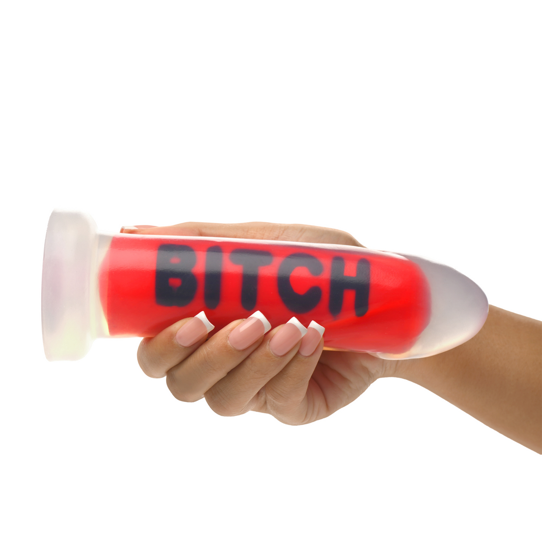 Master Series - BITCH - Siliconen Dildo - Rood