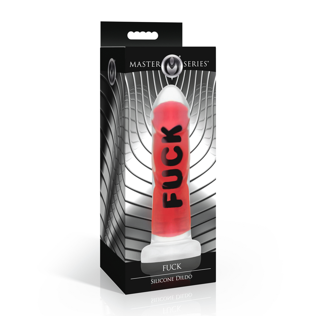 Master Series - FUCK - Siliconen Dildo - Rood